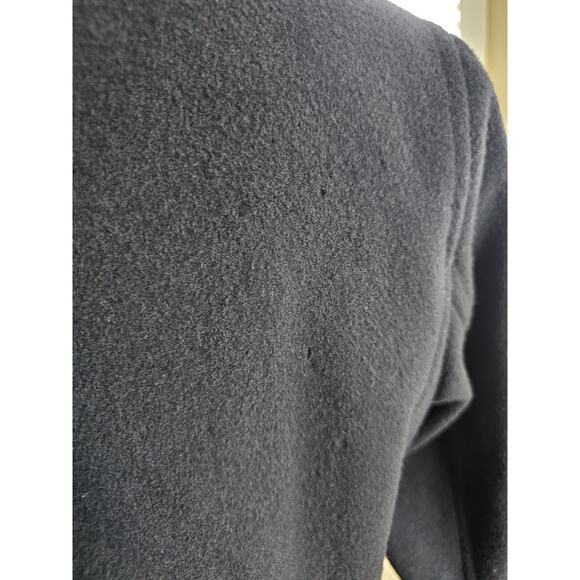 L.L Bean Black Wool Pea Coat Women's Size 10 Petite Thinsulate - Picture 3 of 10